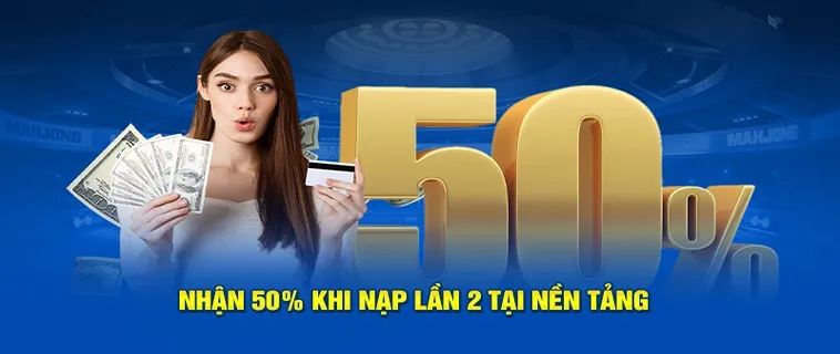 Nạp Lần 2 Tặng 50% Tại Nhà Cái U888 Cơ Hội Tăng Vốn Cược